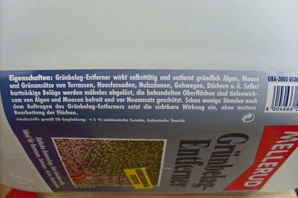 SL383407-Grünbelag-Entferner-Eigenschaften SL383407-Grünbelag-Entferner-Eigenschaften